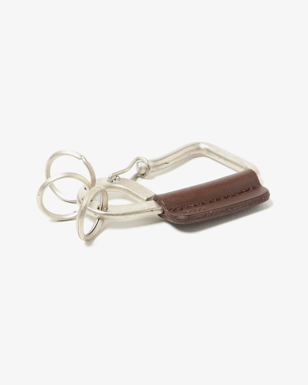 CARABINER KEY RING COW LEATHER
