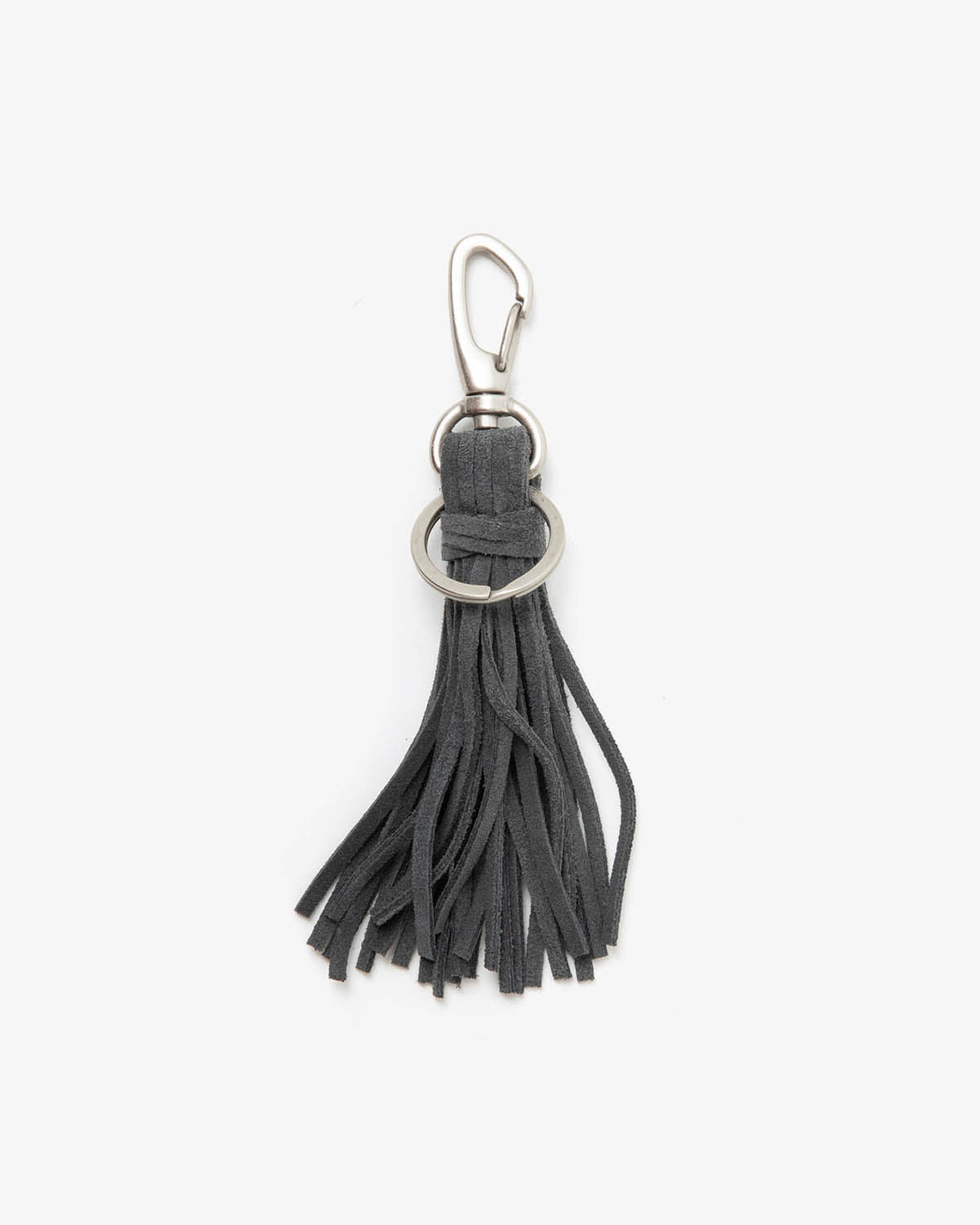 TASSEL KEY RING with COW SUEDE