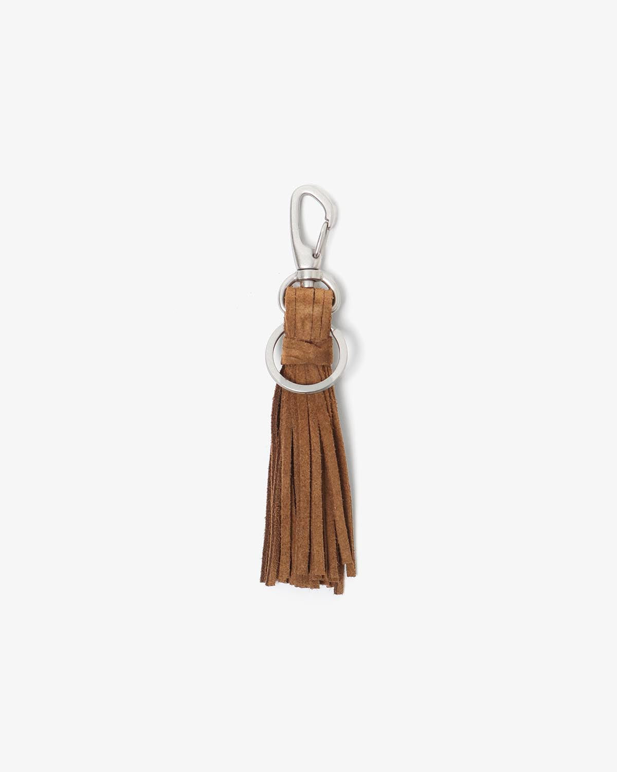 TASSEL KEY RING with COW SUEDE