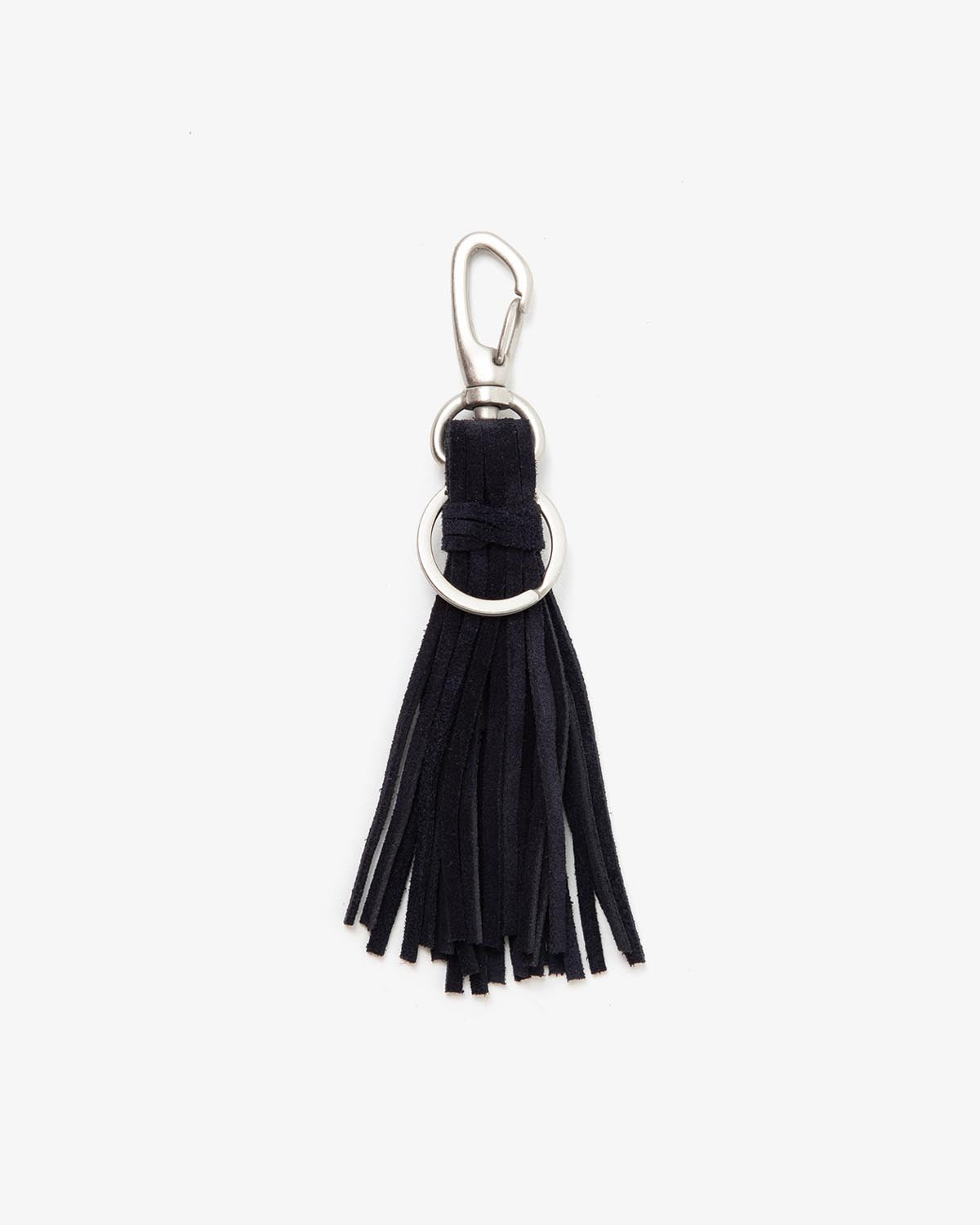 TASSEL KEY RING with COW SUEDE