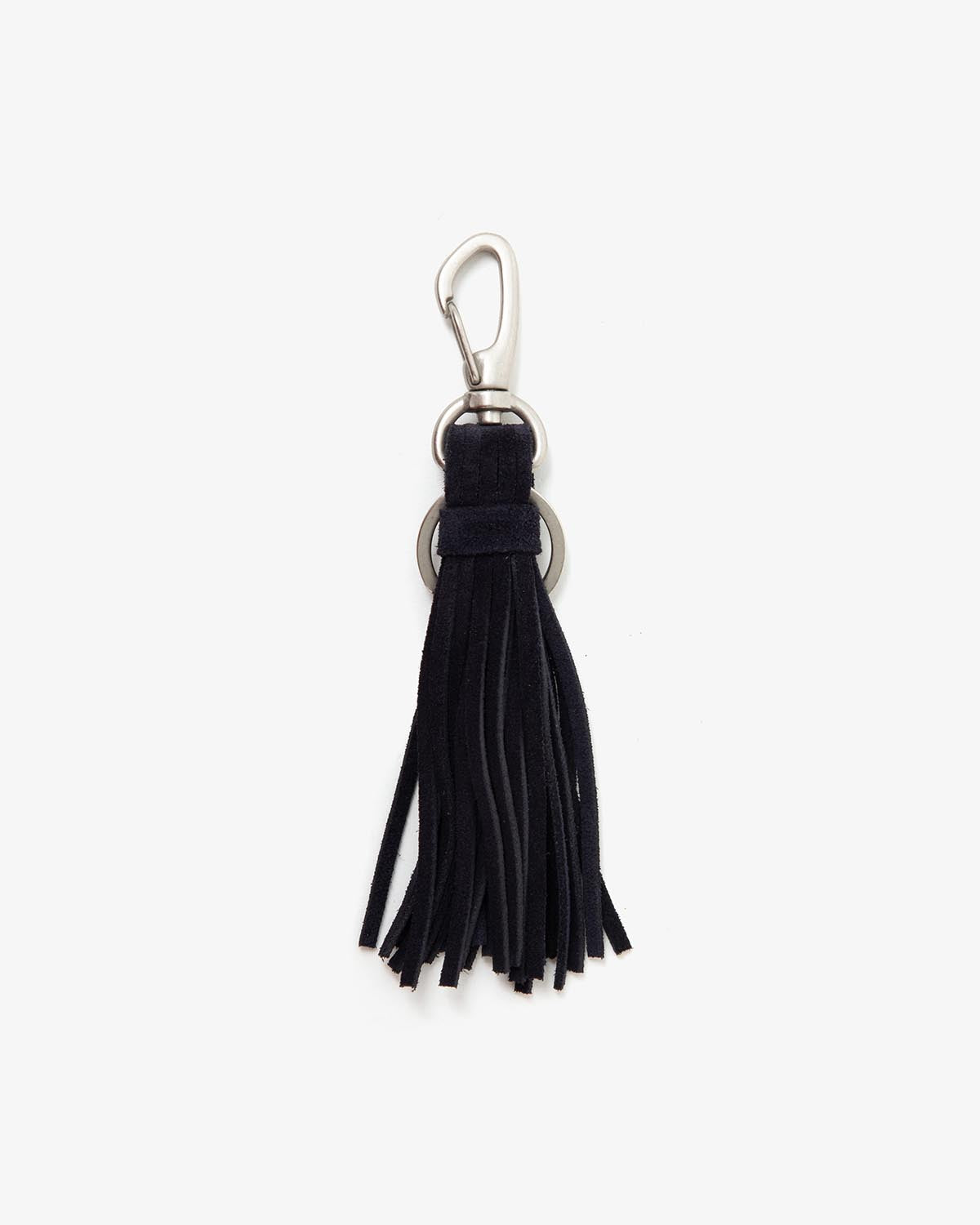 TASSEL KEY RING with COW SUEDE