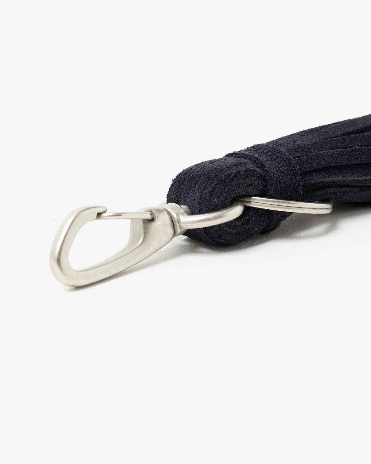 TASSEL KEY RING with COW SUEDE