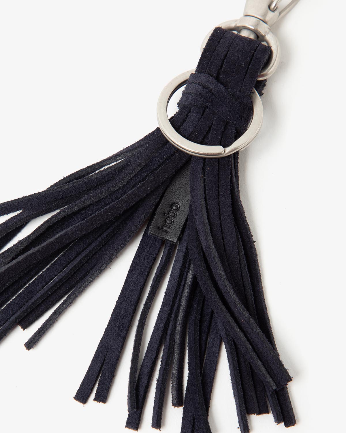 TASSEL KEY RING with COW SUEDE