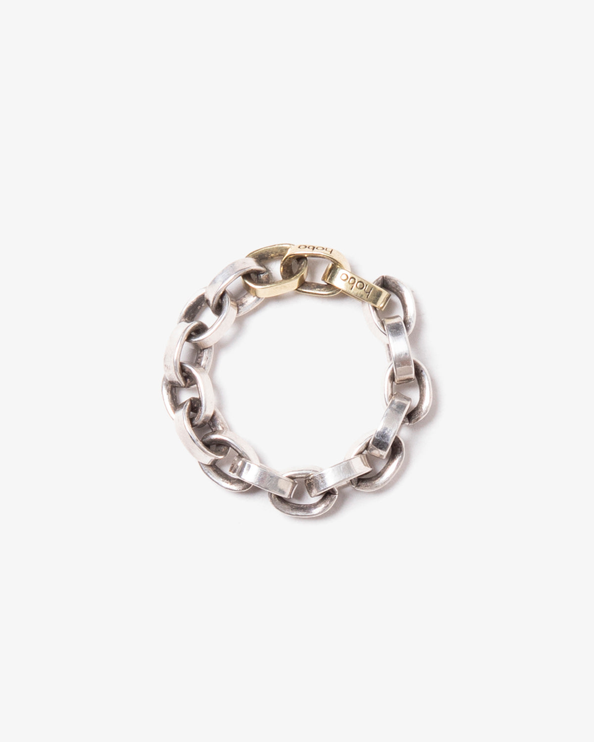 CHAIN RING 925 SILVER with BRASS