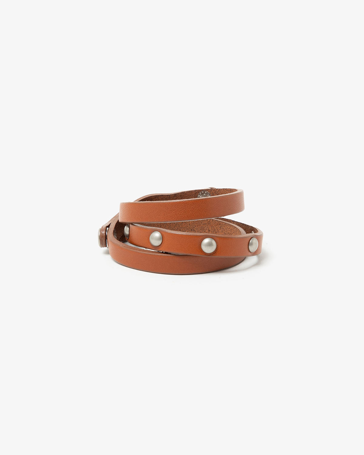 STUDDED WRAP BRACELET COW LEATHER