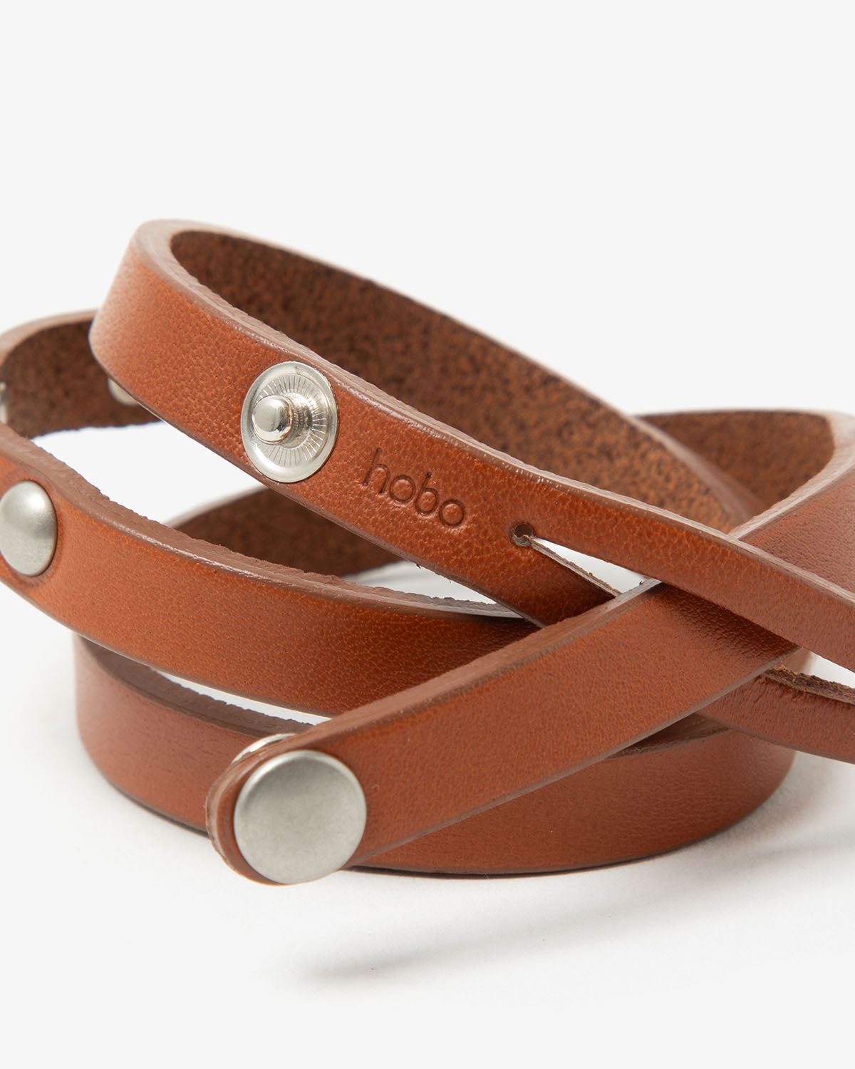 STUDDED WRAP BRACELET COW LEATHER