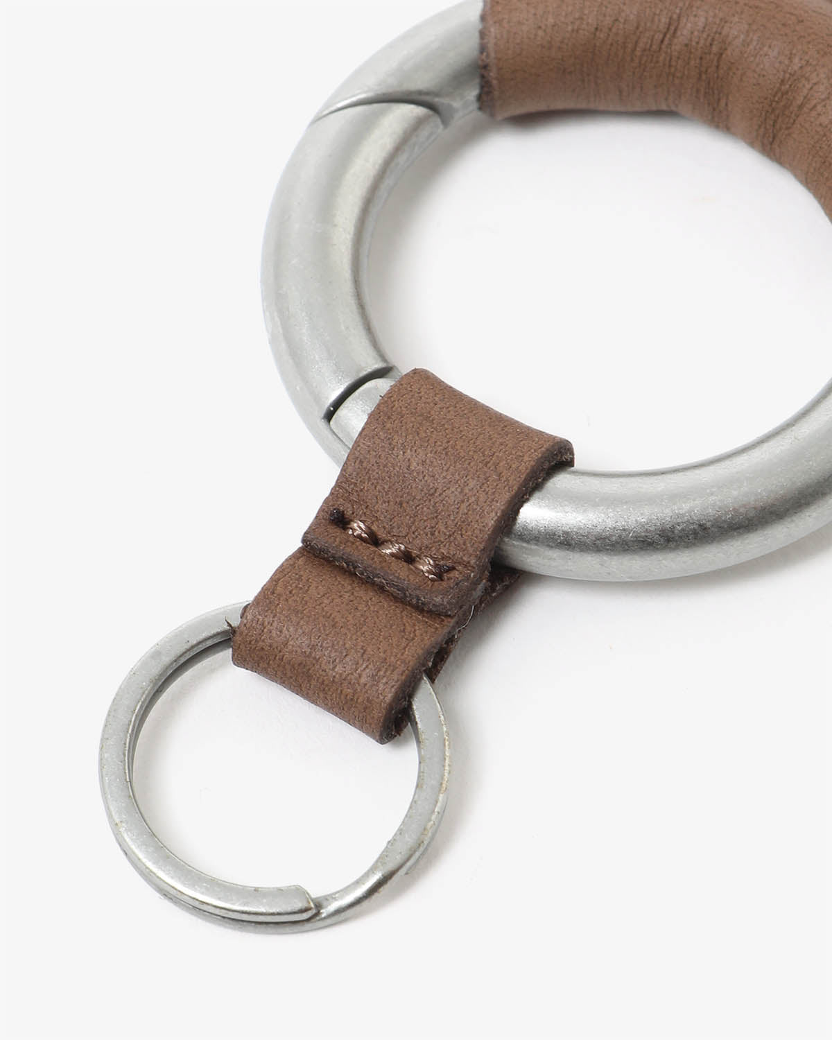 ROUND KEY RING with COW LEATHER for CITY COUNTRY CITY