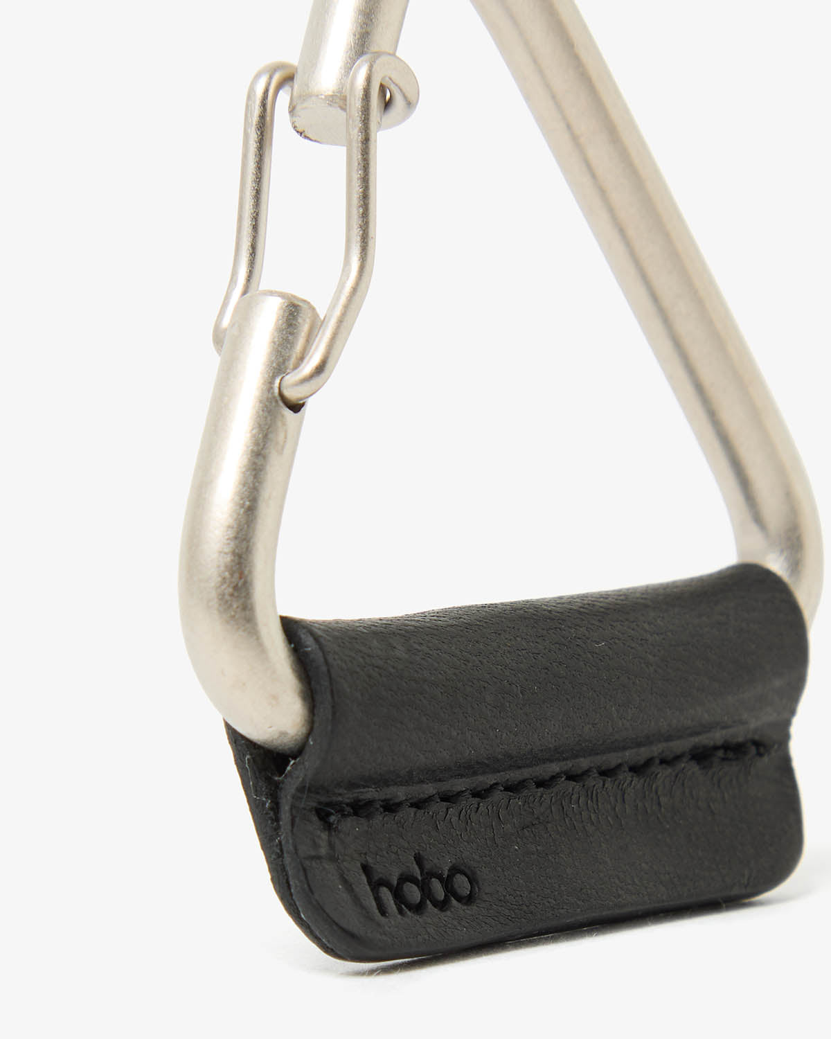 TRIANGLE KEY RING with HORSE LEATHER