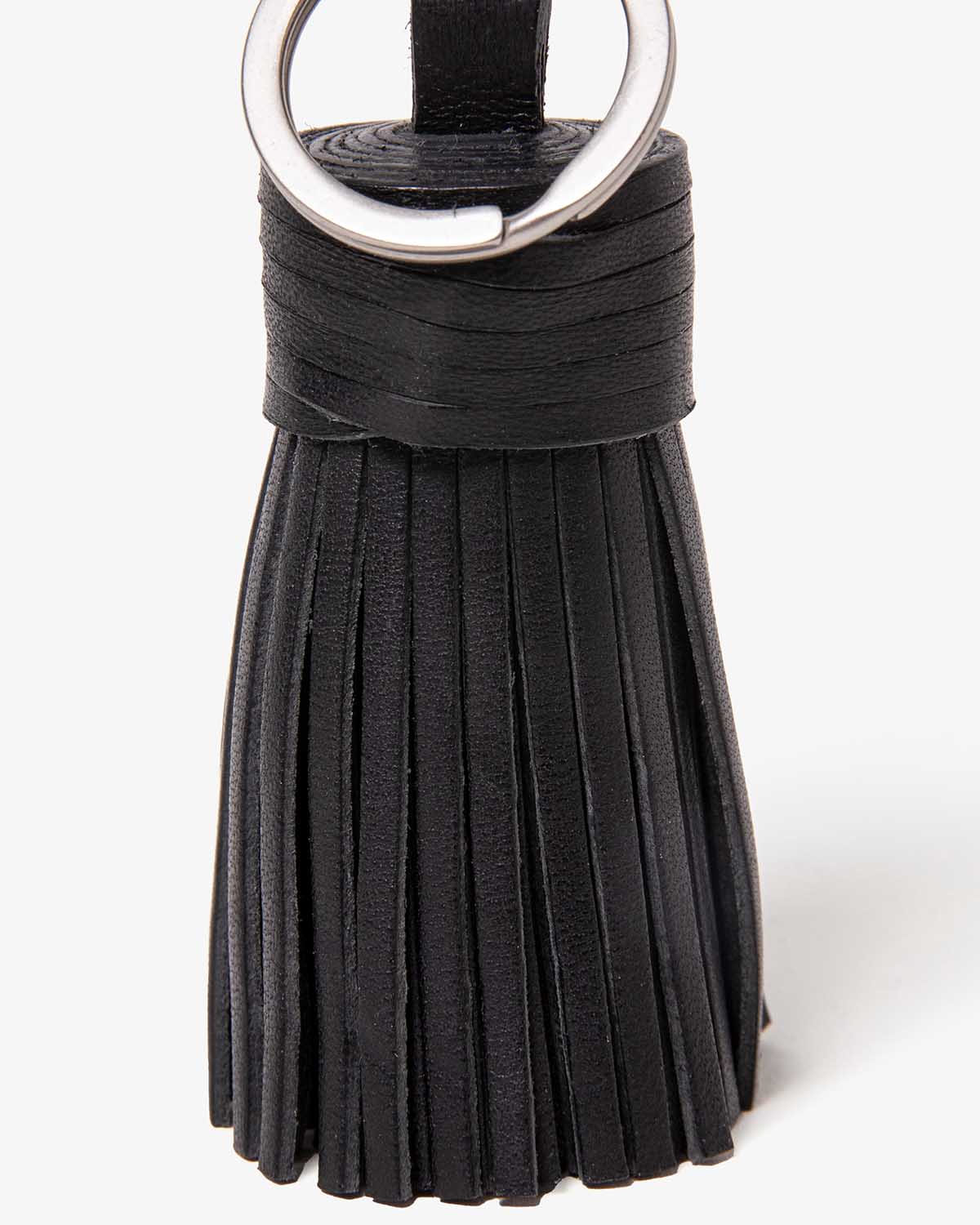 TASSEL KEY RING with HORSE LEATHER