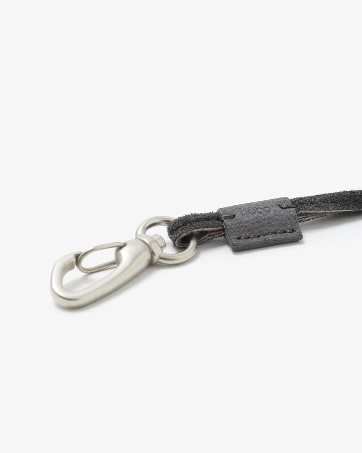 STRAP KEY RING SHORT with PIG SUEDE