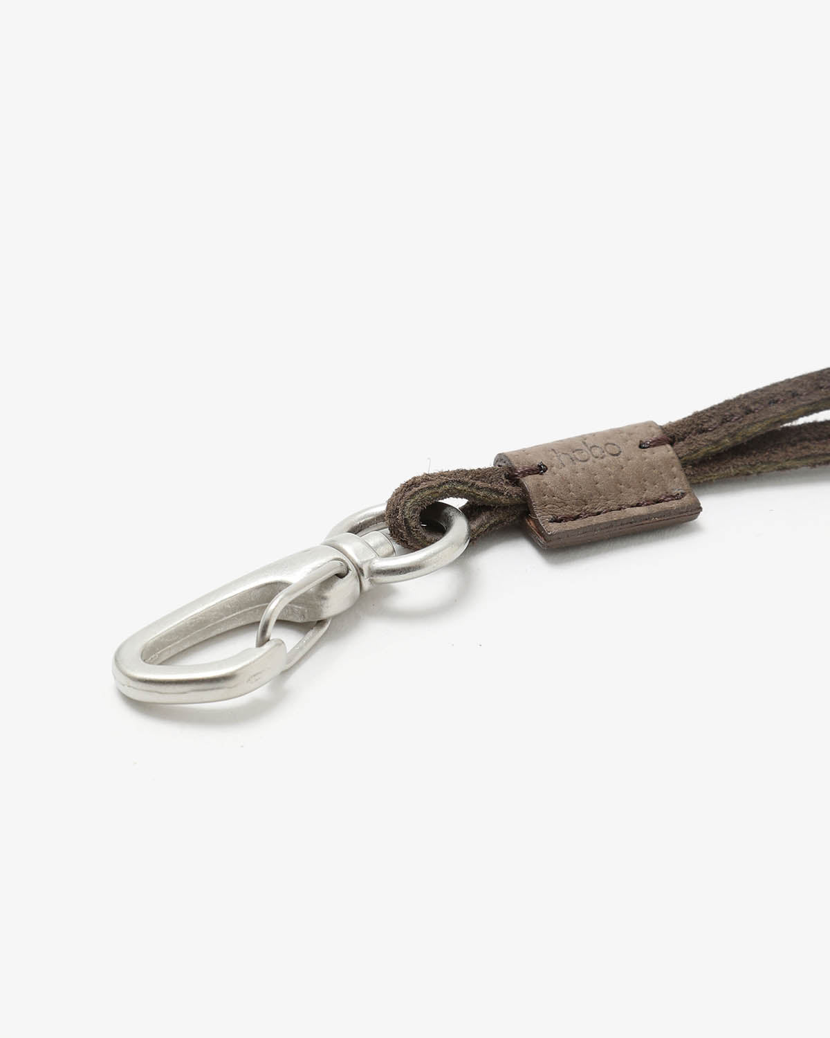 STRAP KEY RING SHORT with PIG SUEDE