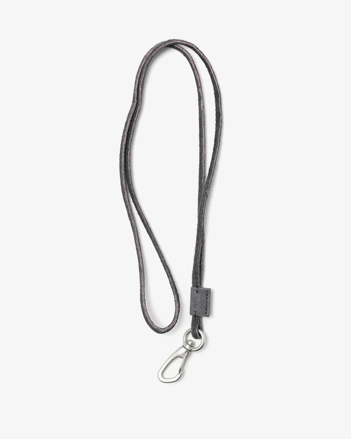 STRAP KEY RING LONG with PIG SUEDE