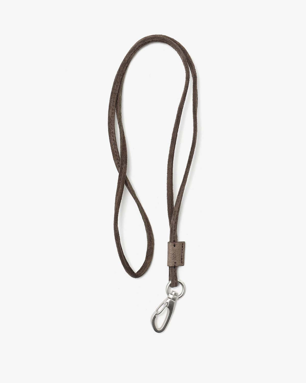 STRAP KEY RING LONG with PIG SUEDE