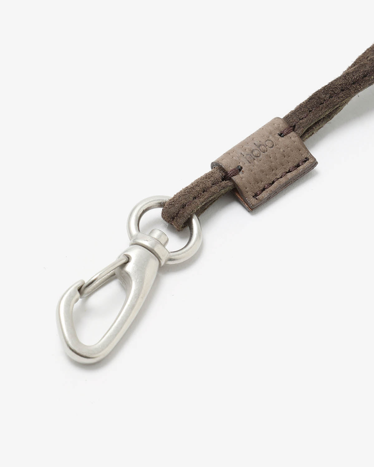 STRAP KEY RING LONG with PIG SUEDE