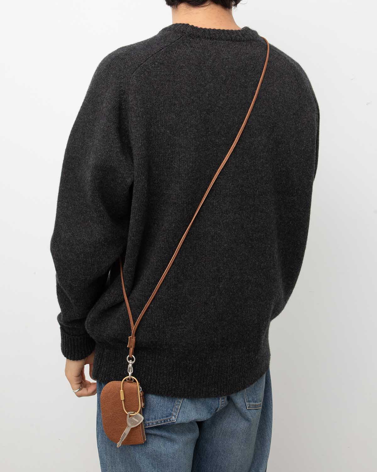 STRAP KEY RING LONG with DEER LEATHER