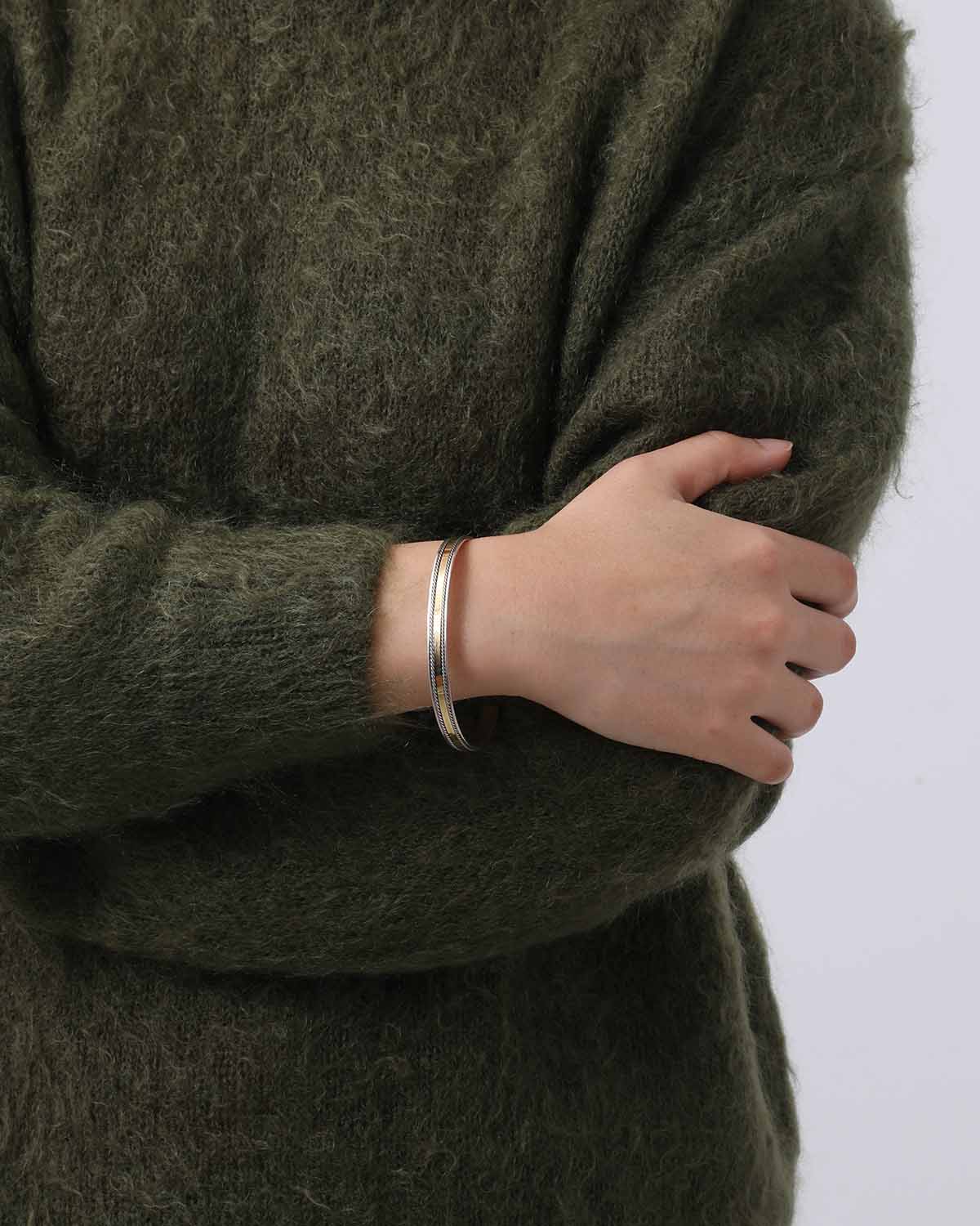 ROPE BRACELET 925 SILVER with BRASS