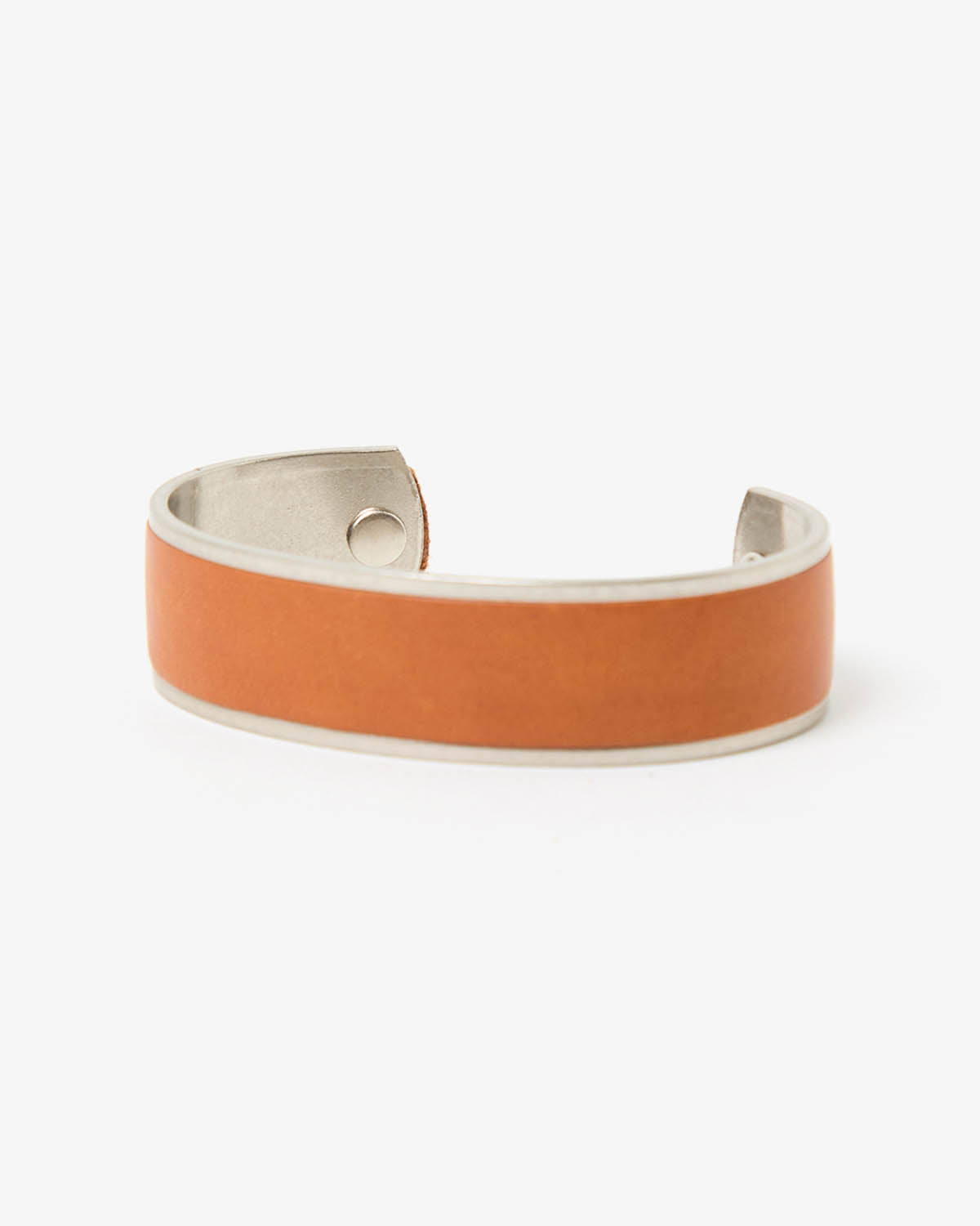 BRASS BRACELET WIDE with HORSE LEATHER