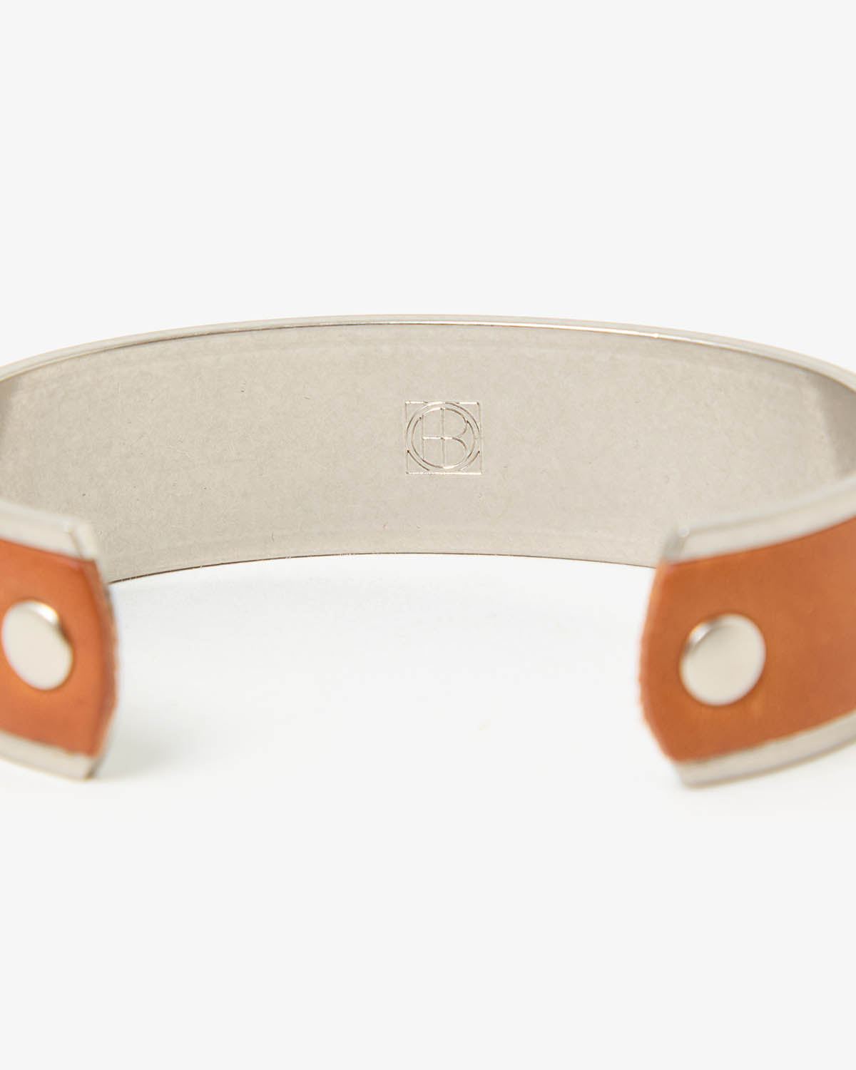 BRASS BRACELET WIDE with HORSE LEATHER