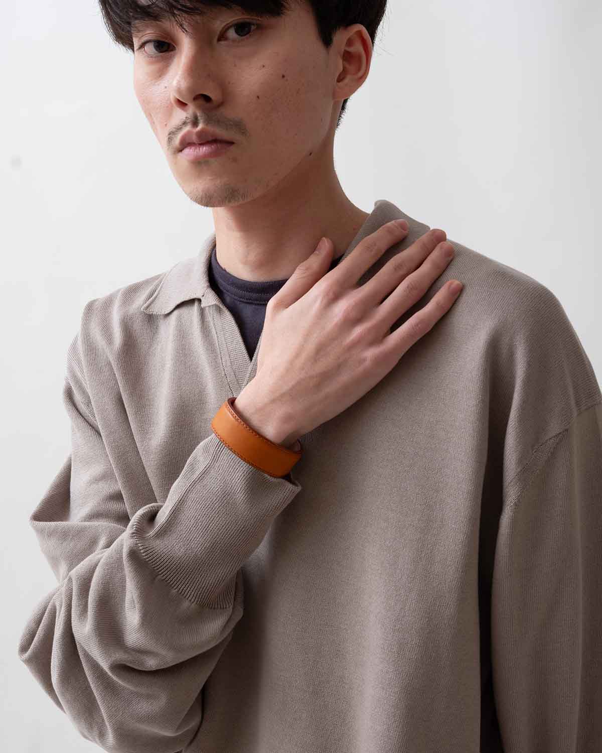 BANGLE NARROW HORSE LEATHER