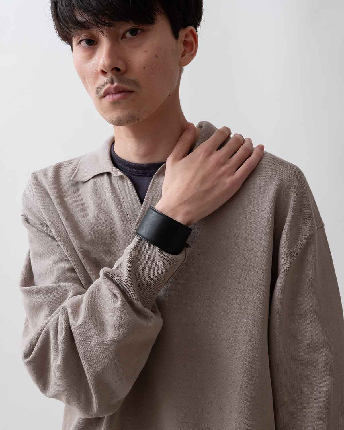 BANGLE WIDE HORSE LEATHER