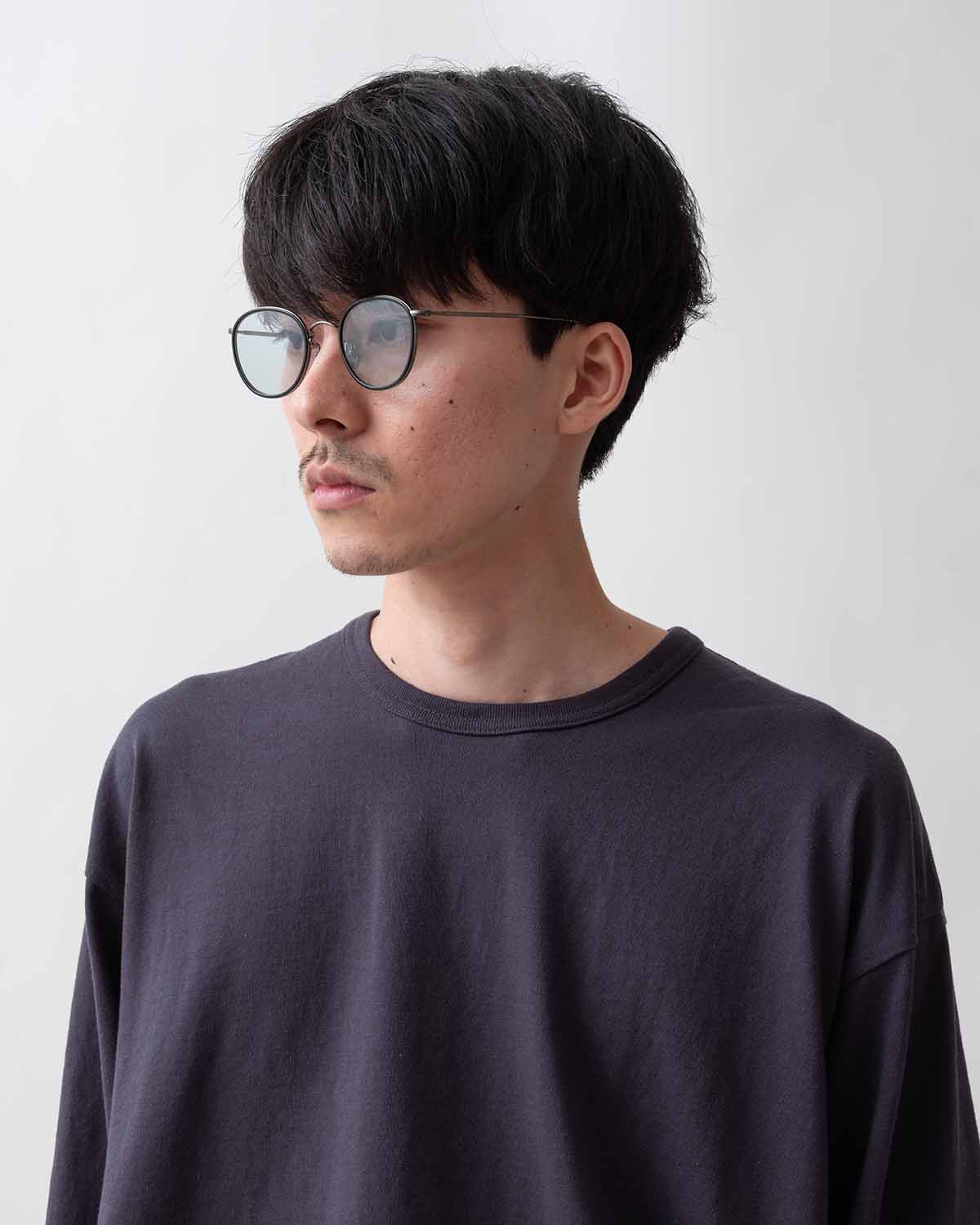 ROUND FRAME SUNGLASSES TITANIUM by KANEKO OPTICAL