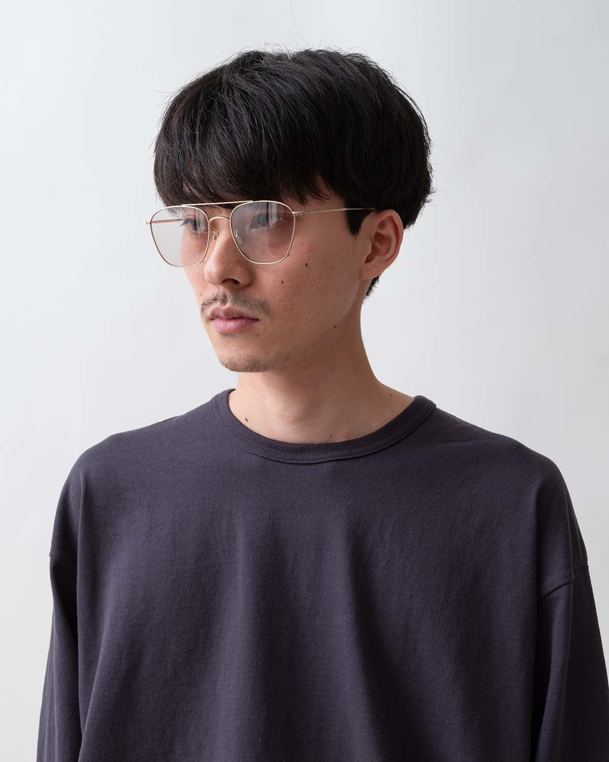 BRIDGE FRAME SUNGLASSES TITANIUM by KANEKO OPTICAL