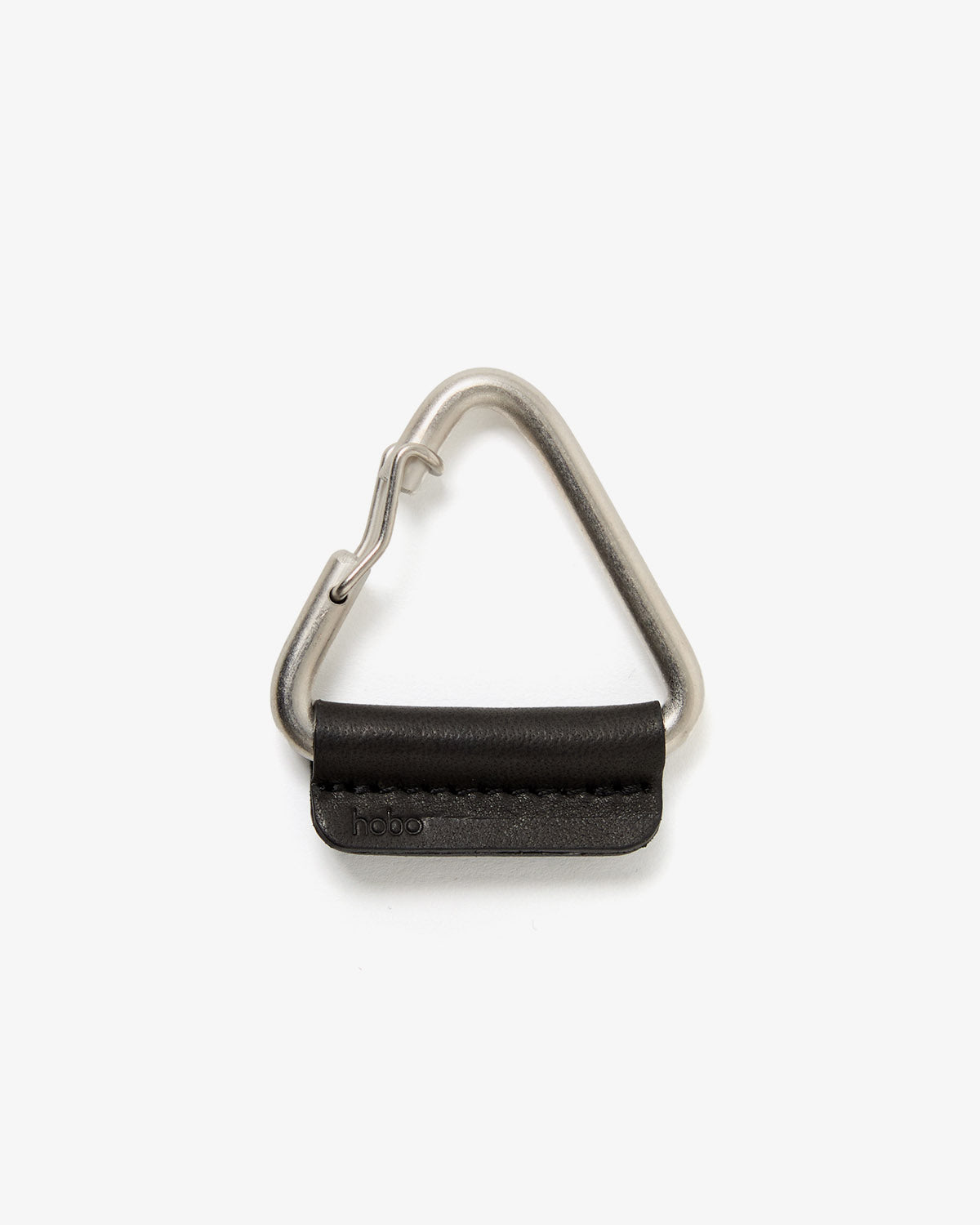 TRIANGLE KEY RING with HORSE LEATHER