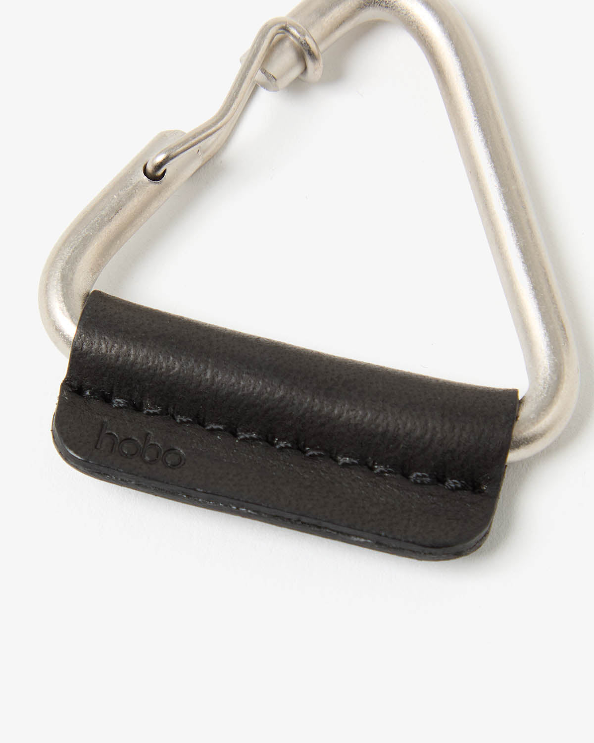 TRIANGLE KEY RING with HORSE LEATHER