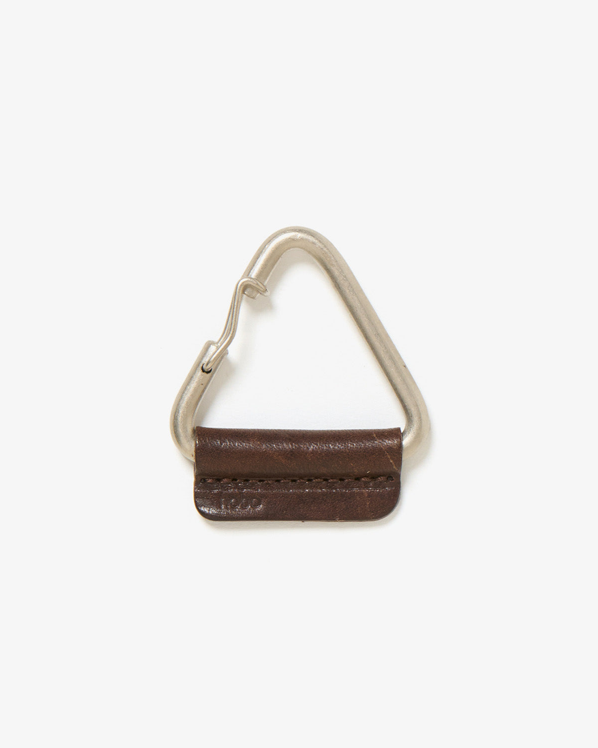 TRIANGLE KEY RING with HORSE LEATHER