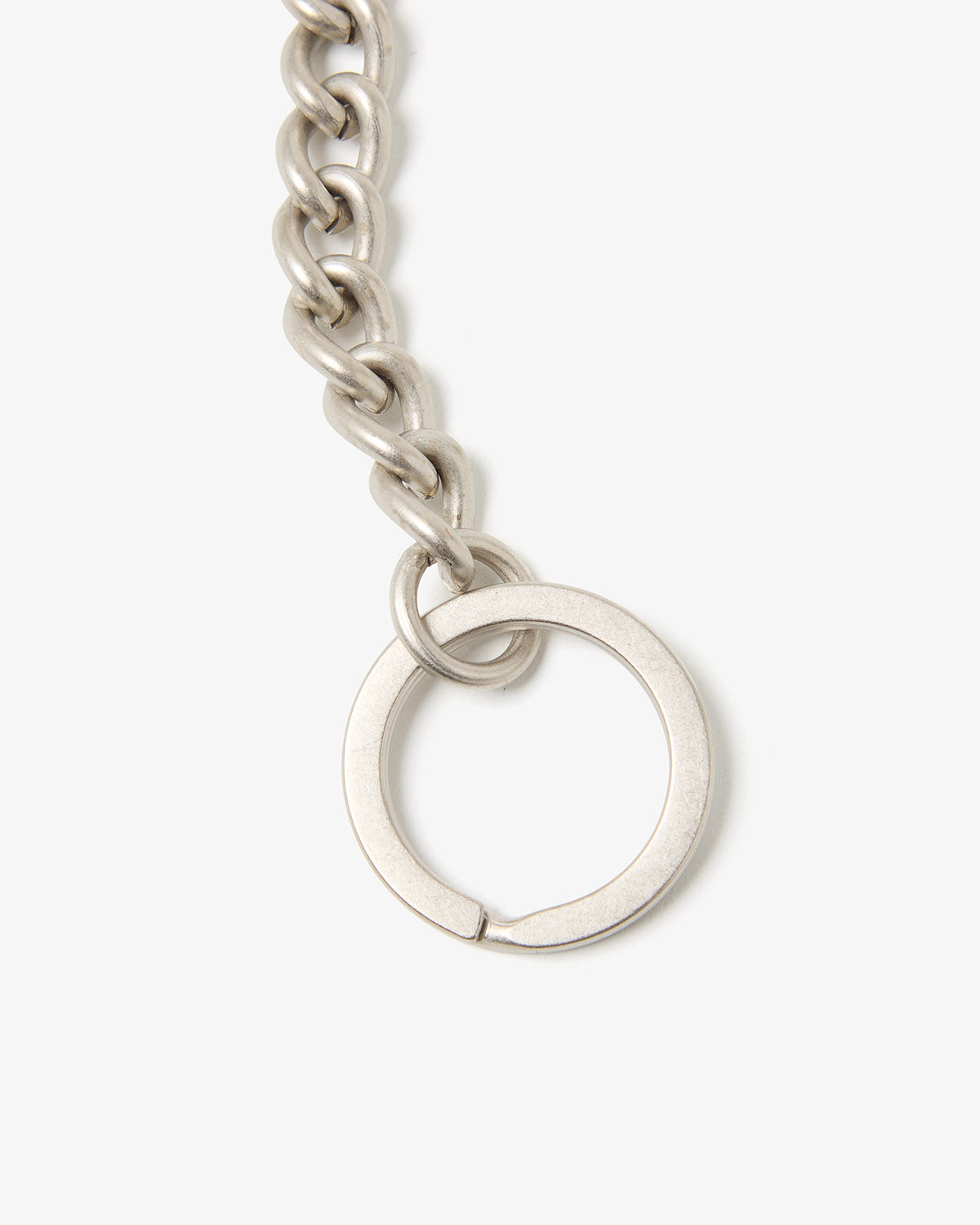 CARABINER CHAIN KEY RING with HORSE LEATHER