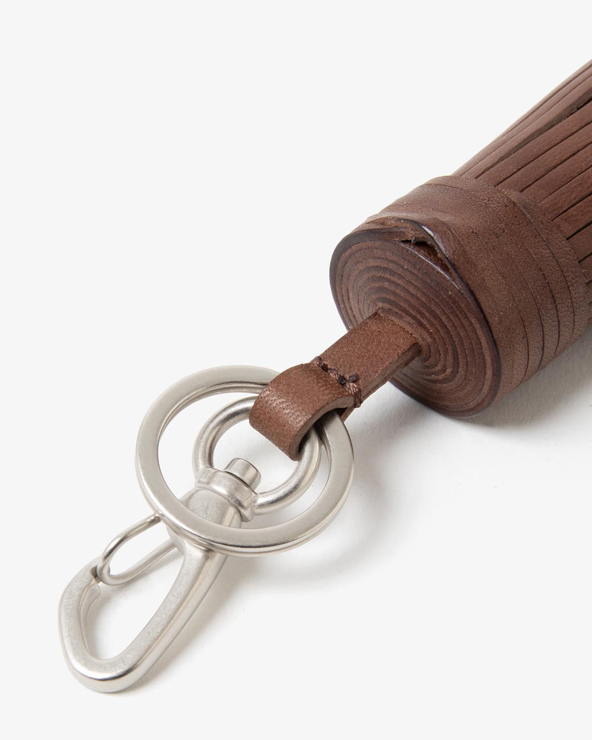 TASSEL KEY RING HORSE LEATHER