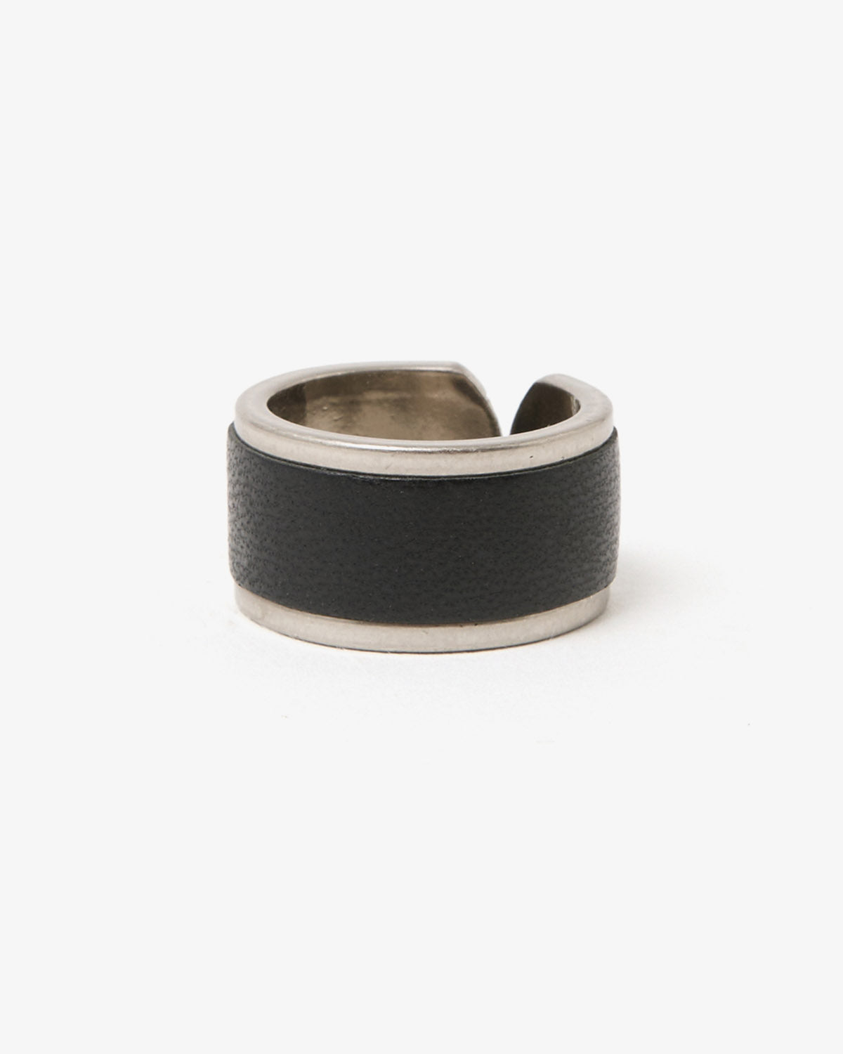 BRASS RING with HORSE LEATHER