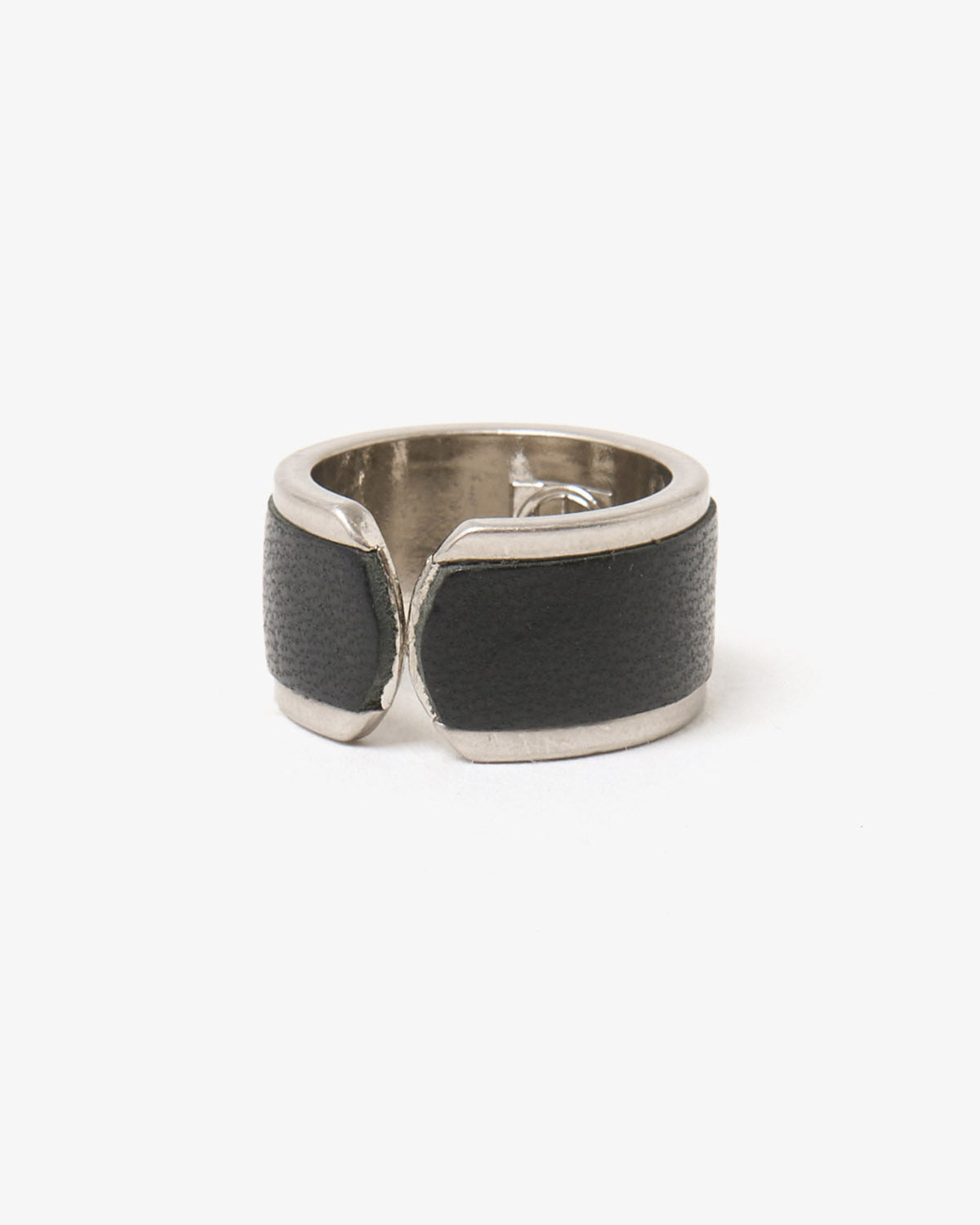 BRASS RING with HORSE LEATHER