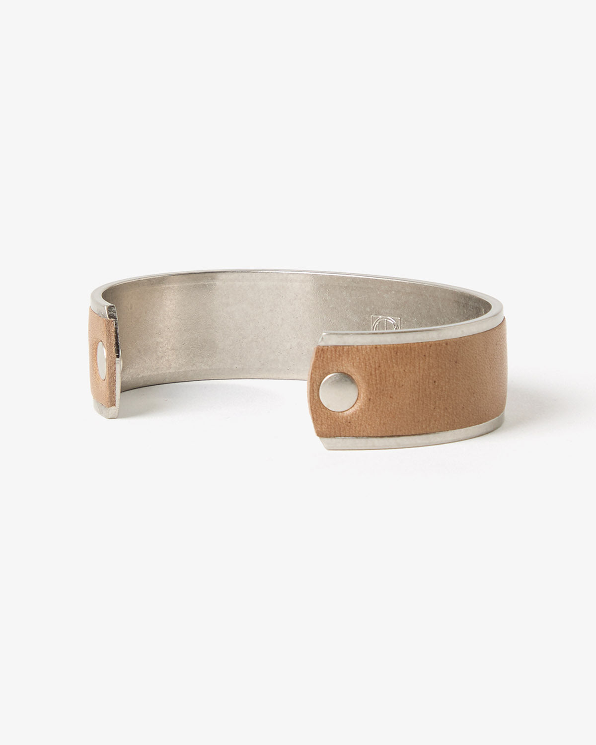 BRASS BRACELET WIDE with HORSE LEATHER
