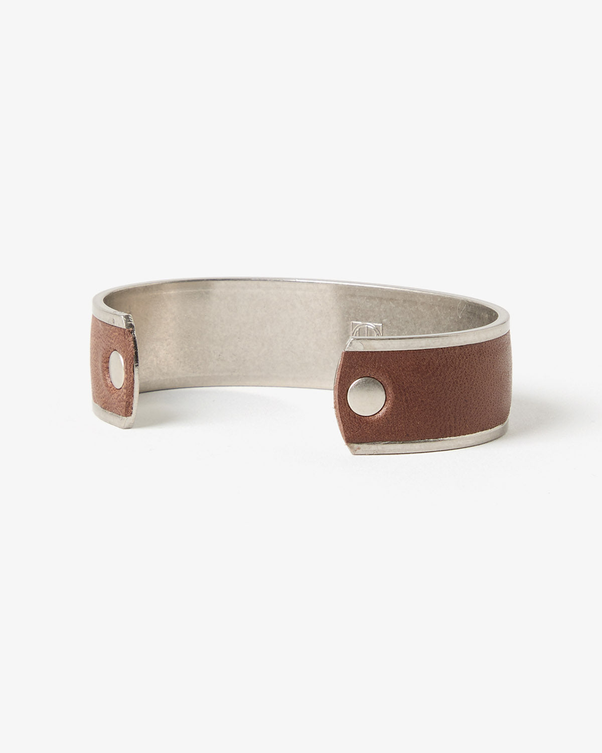 BRASS BRACELET WIDE with HORSE LEATHER