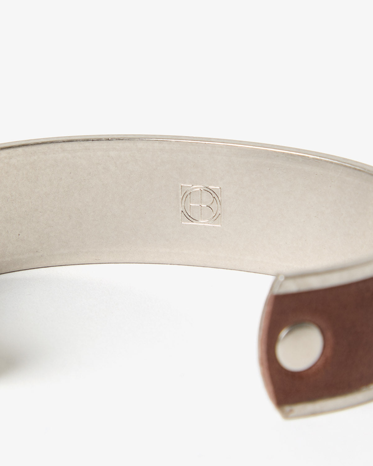 BRASS BRACELET WIDE with HORSE LEATHER