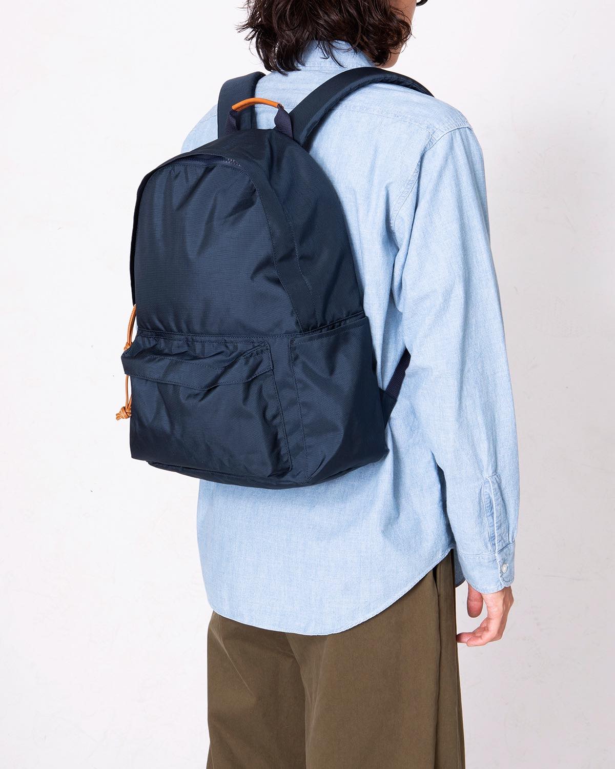EVERYDAY BACKPACK NYLON OXFORD with COW SUEDE
