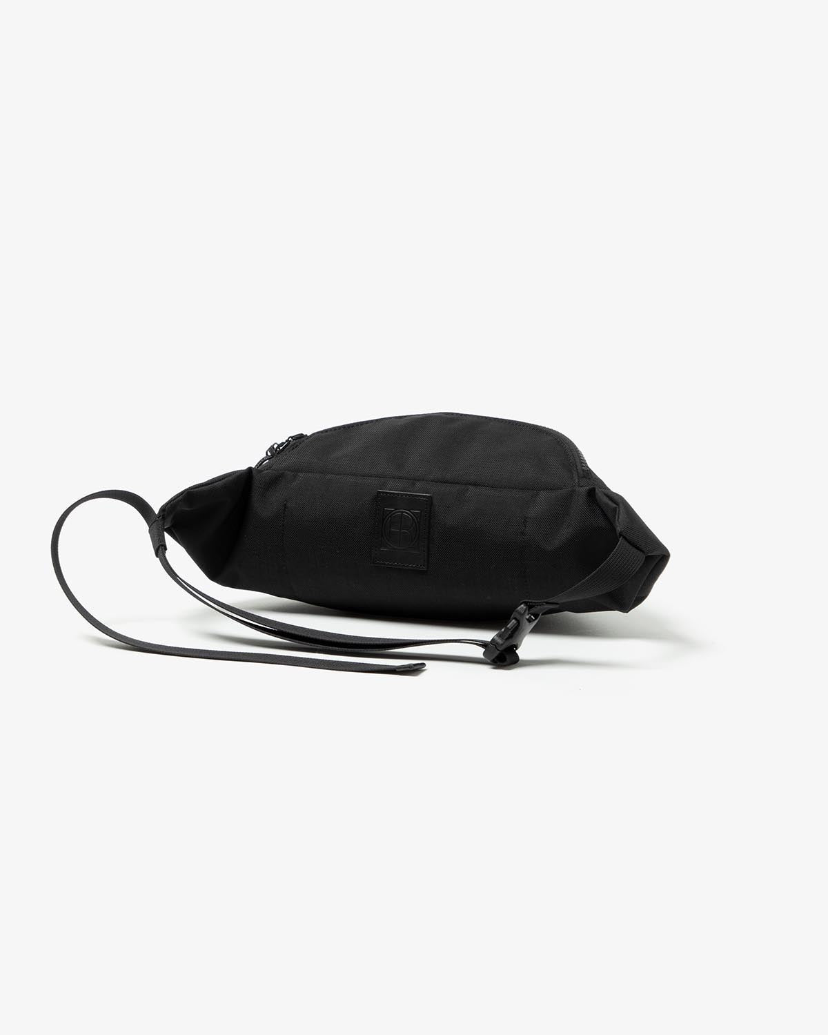 WAIST POUCH NYLON OXFORD with COW LEATHER