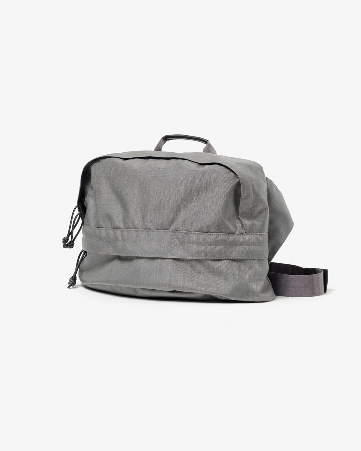 SHOULDER BAG NYLON OXFORD with COW LEATHER