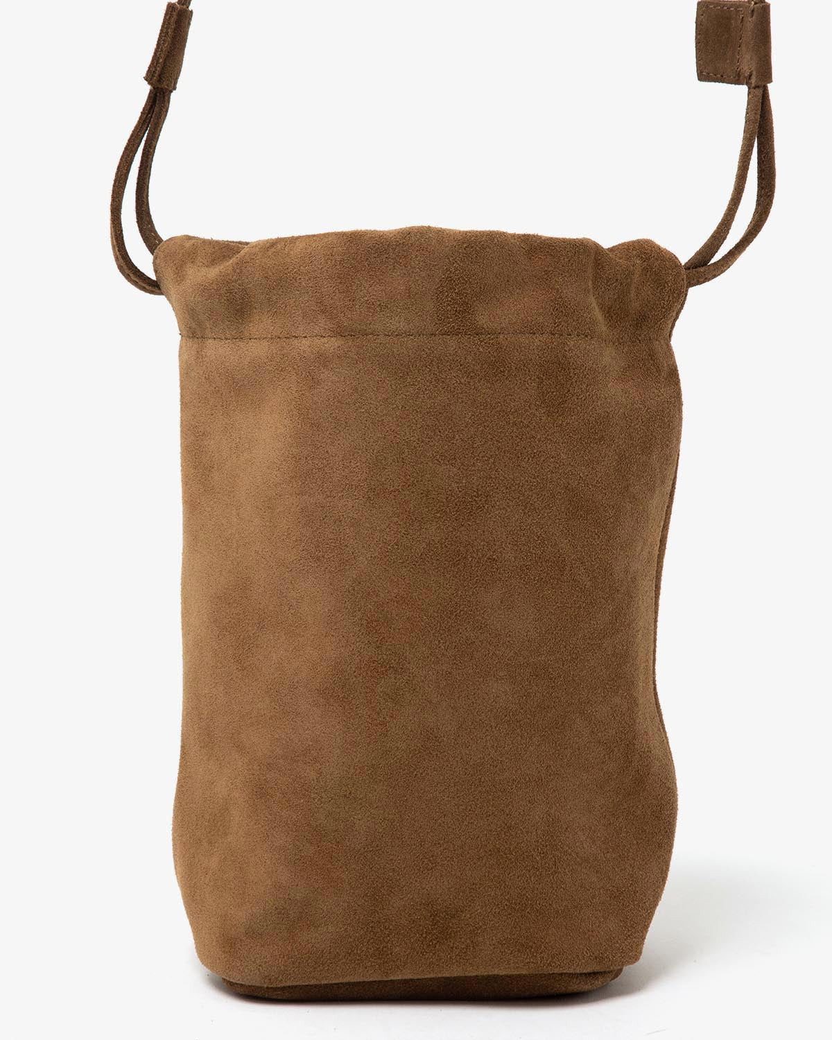 DRAWSTRING POUCH COW SUEDE