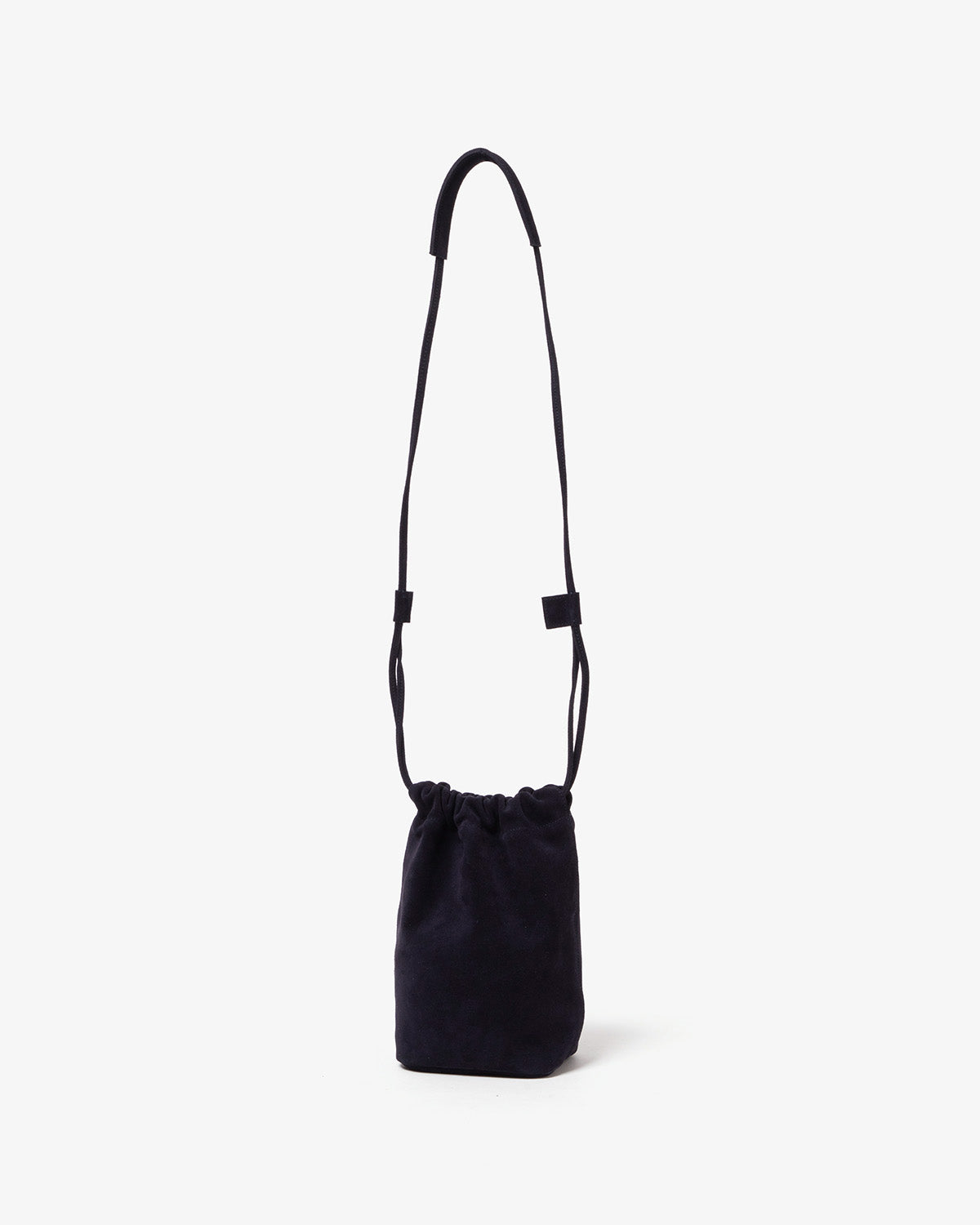 DRAWSTRING POUCH COW SUEDE