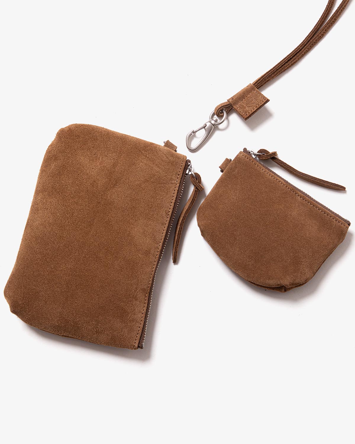 PAIR CASE COW SUEDE