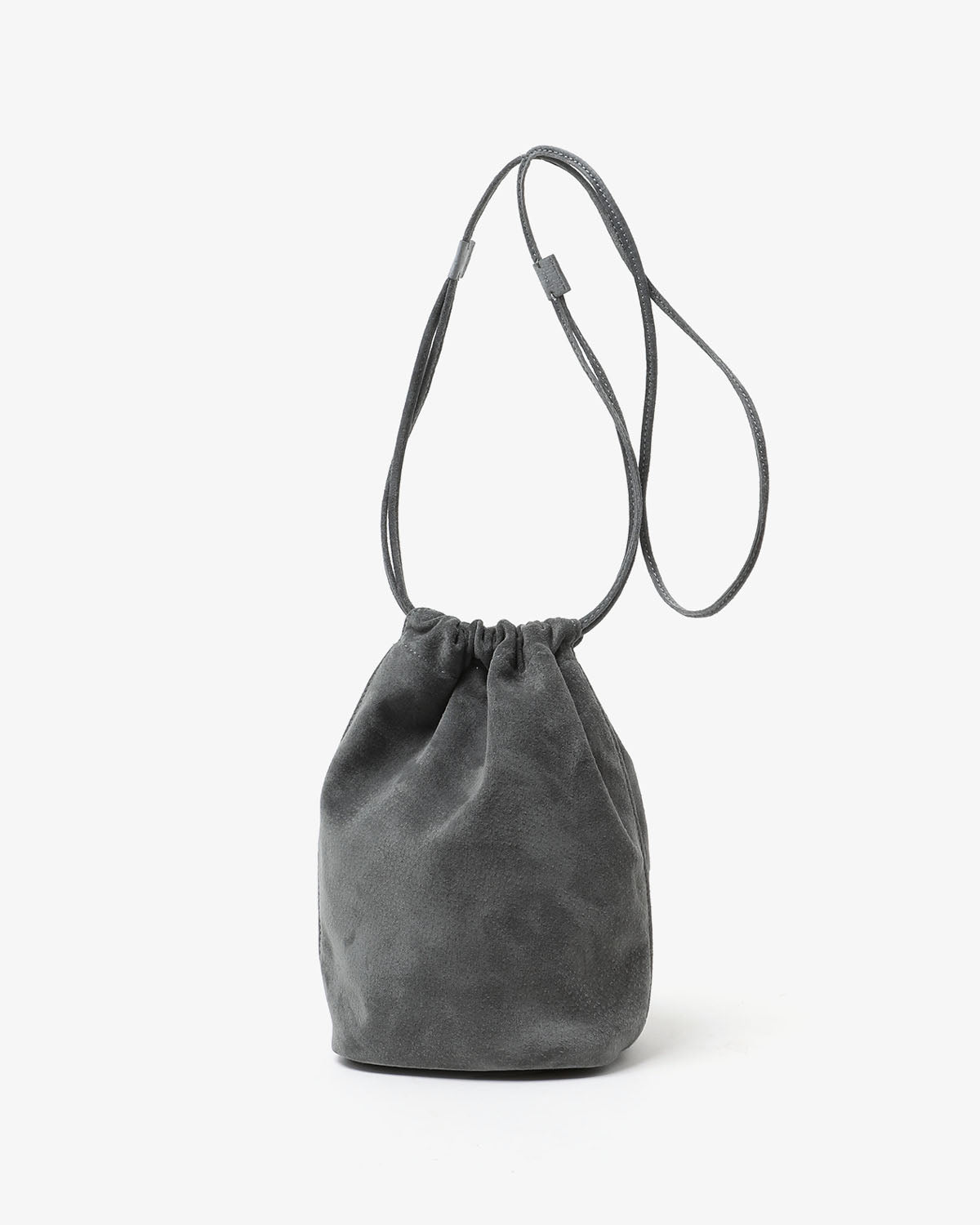 DRAWSTRING POUCH PIG SUEDE