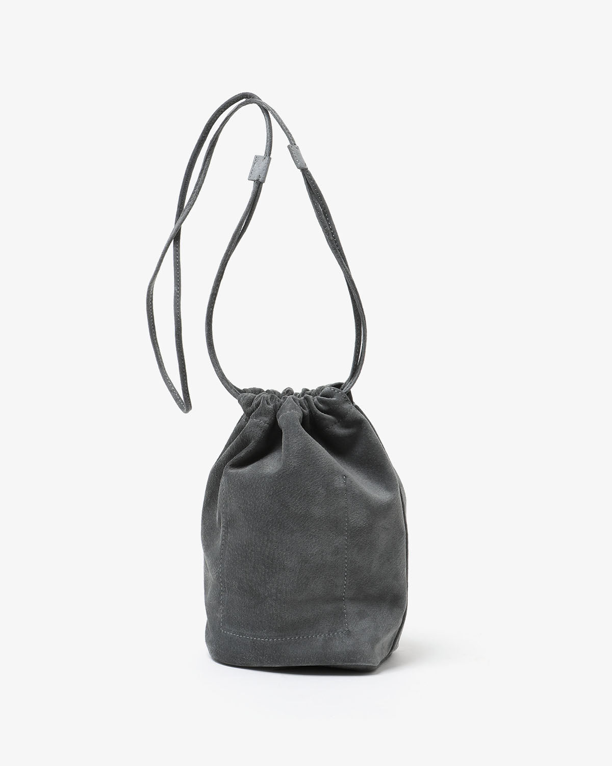 DRAWSTRING POUCH PIG SUEDE