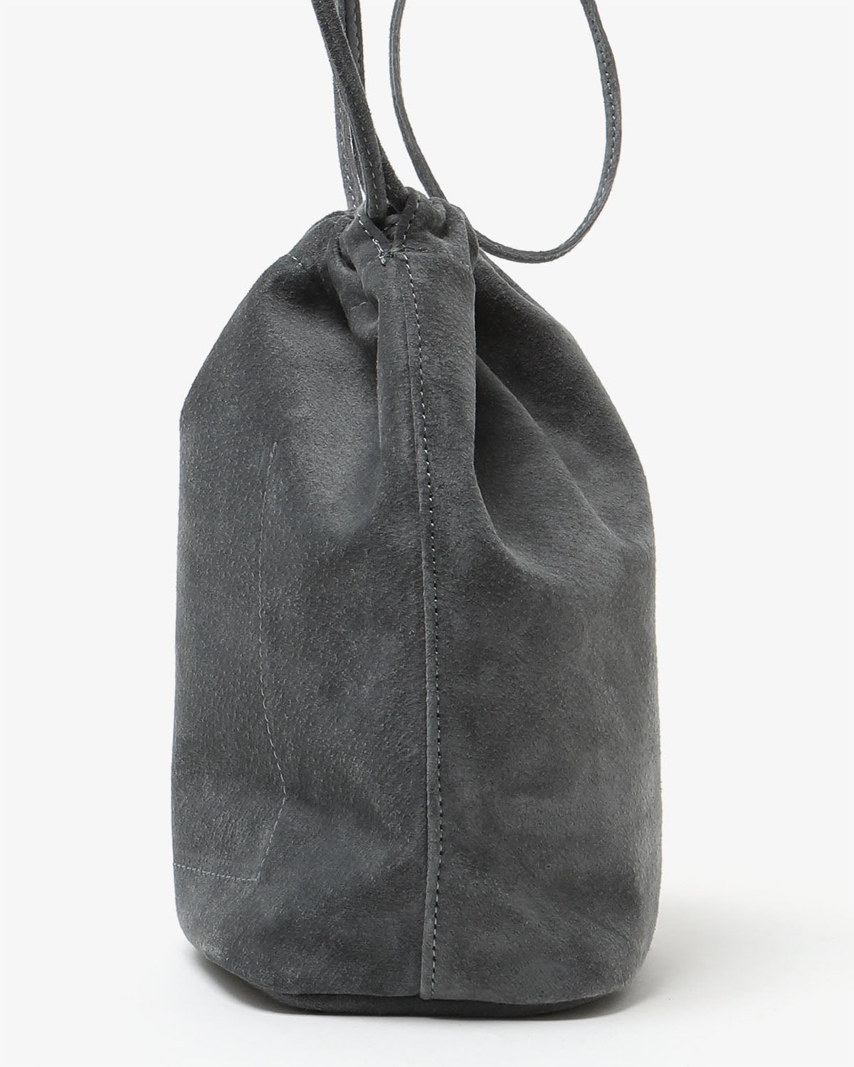 DRAWSTRING POUCH PIG SUEDE