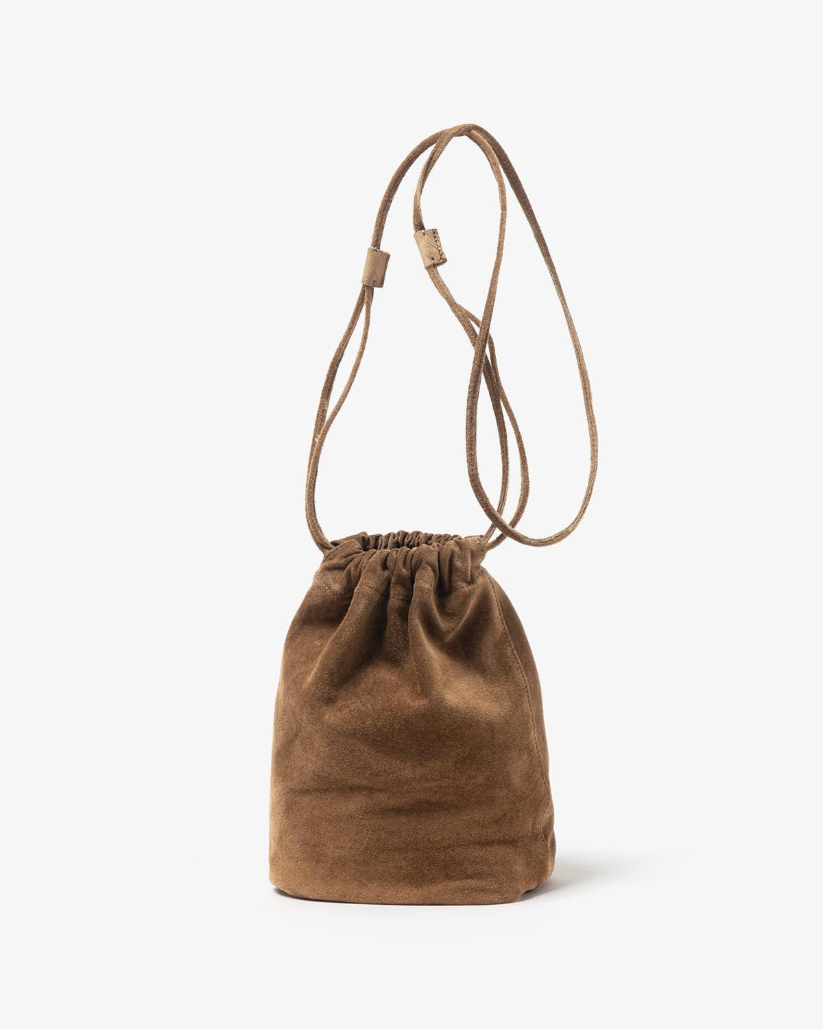 DRAWSTRING POUCH PIG SUEDE