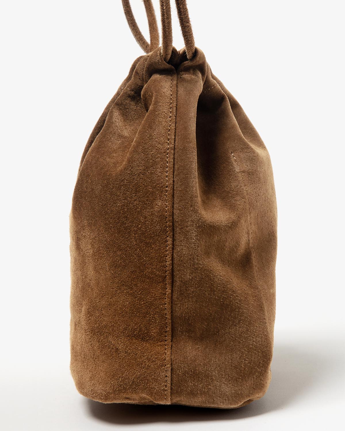 DRAWSTRING POUCH PIG SUEDE