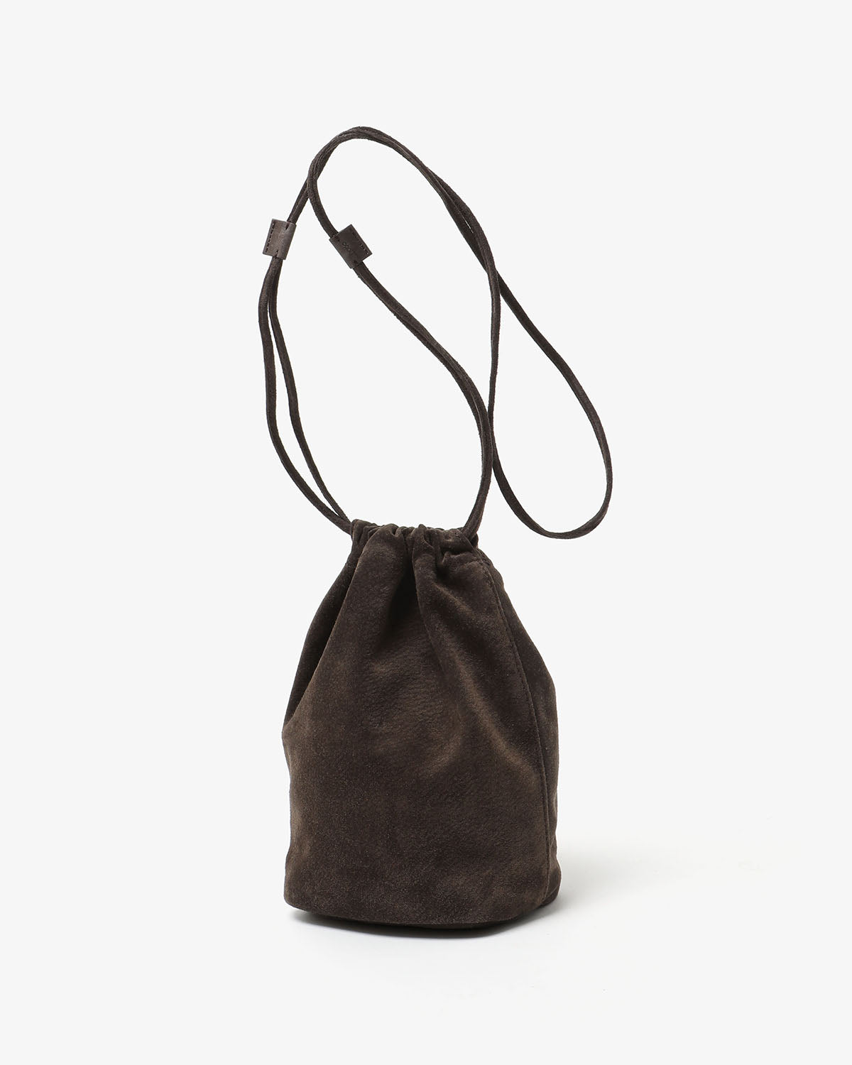 DRAWSTRING POUCH PIG SUEDE