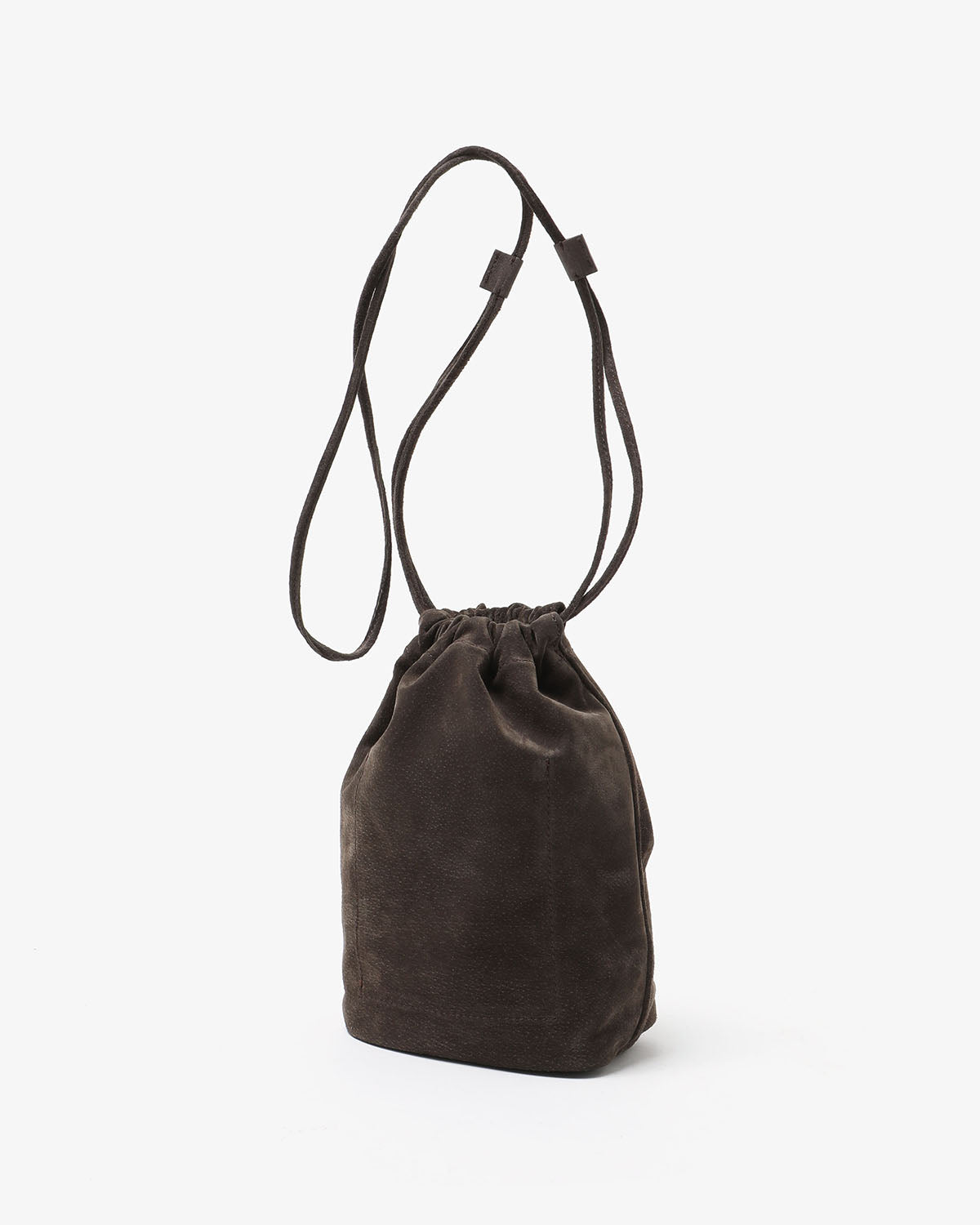 DRAWSTRING POUCH PIG SUEDE