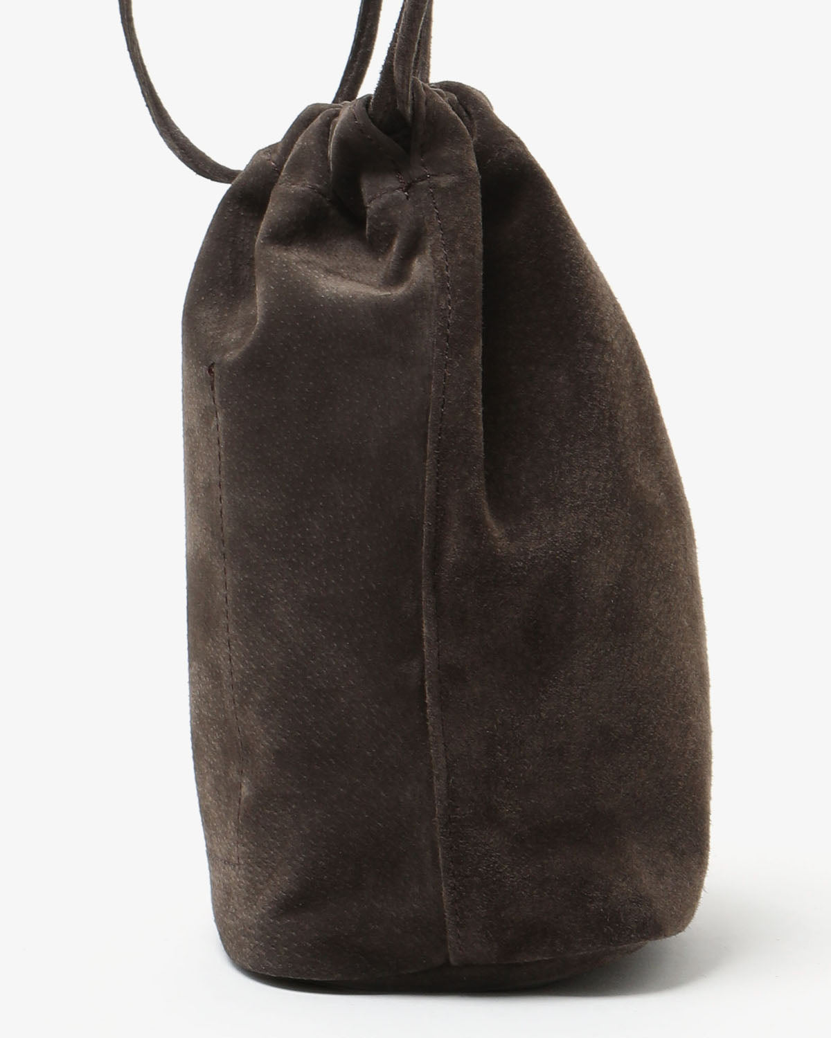 DRAWSTRING POUCH PIG SUEDE